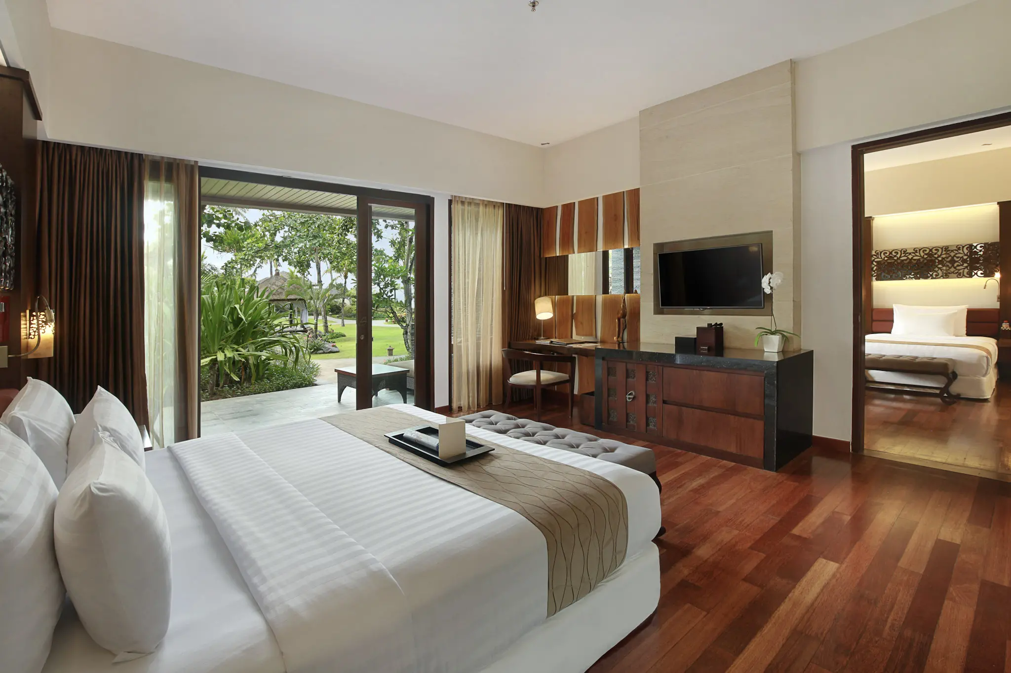 Beach view pavillion ceremony in seminyak center