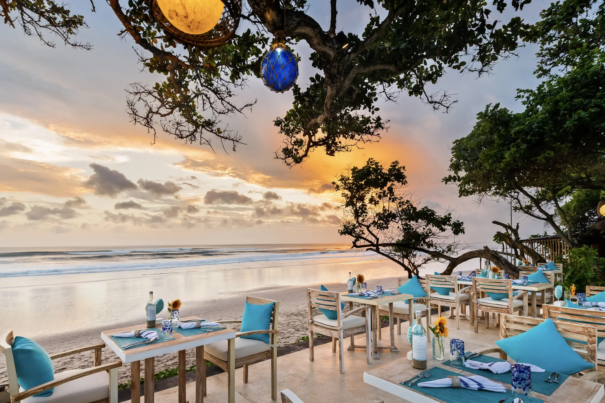 Beach view pavillion ceremony in seminyak center
