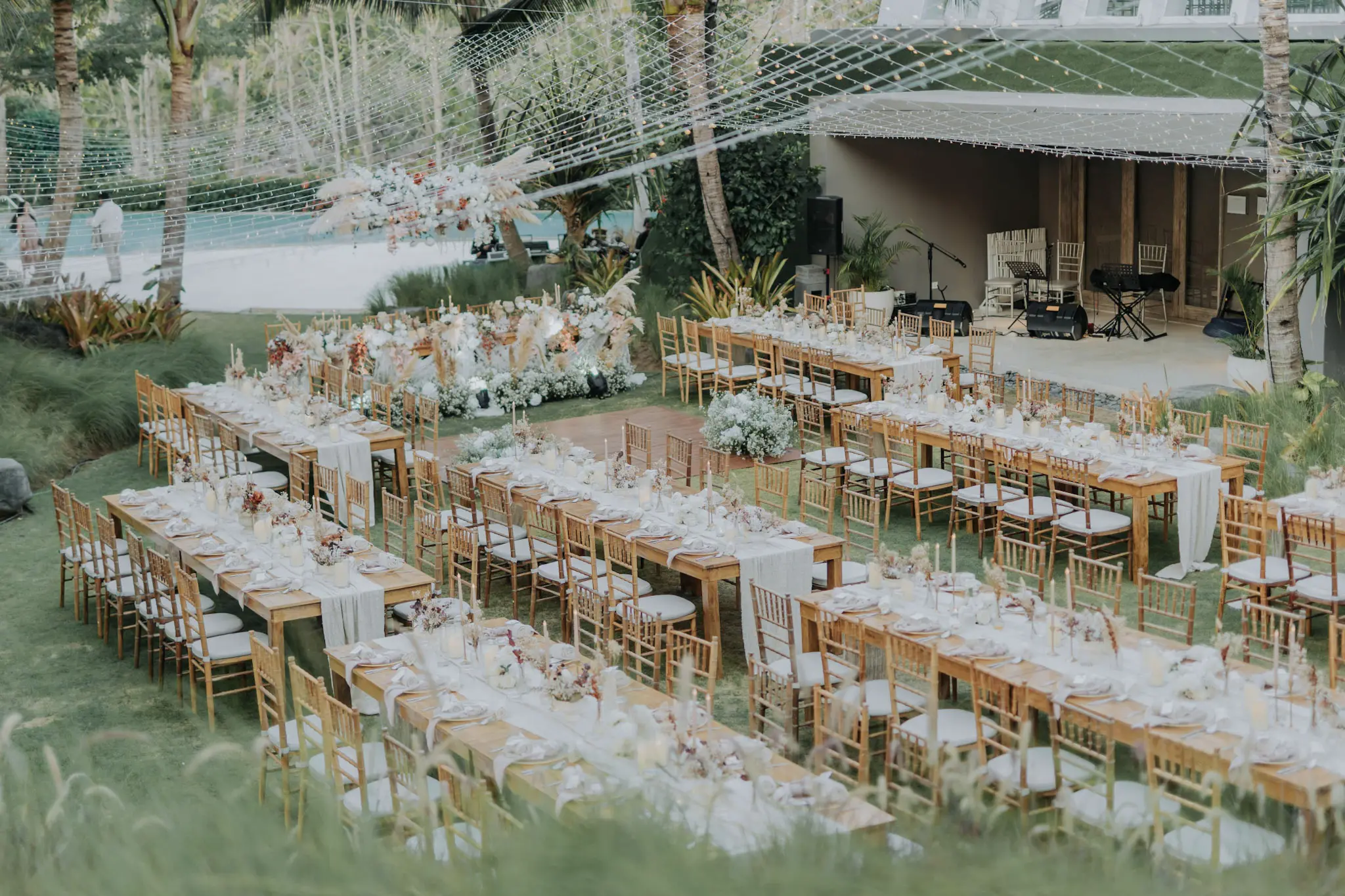 Intimate wedding celebration in epic chapel